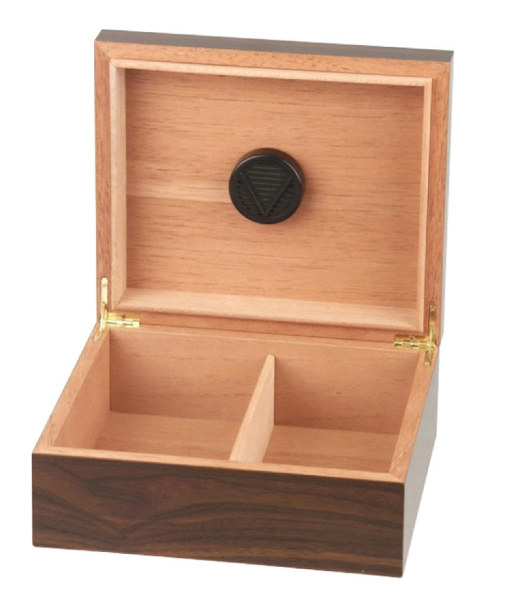 Humidor "Walnuss Dekor dunkel" für ca. 25 Zigarren